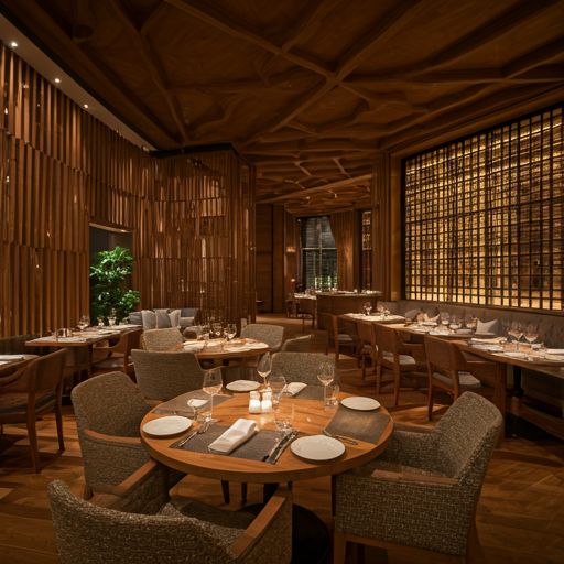 high-end restaurant interior